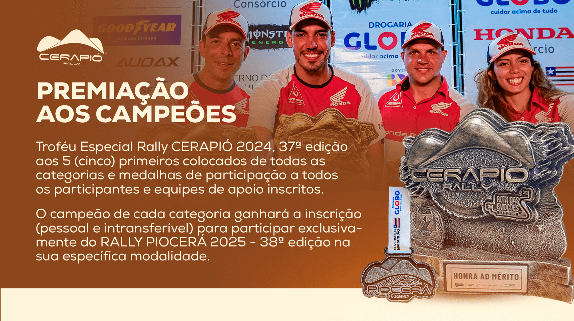 Premiação aos campeões